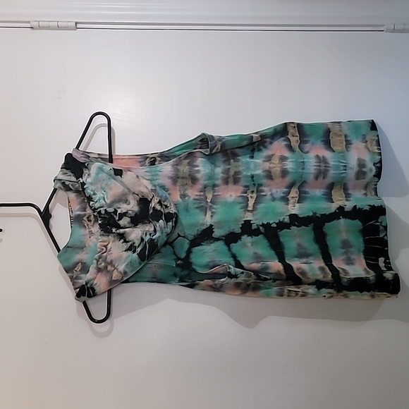 Bashara Lesser Tie Dye Hooded Vest Size Medium - Picture 2 of 9